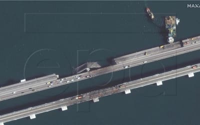 Украина: Го нападнавме Кримскиот мост со 1.100 кгр експлозив